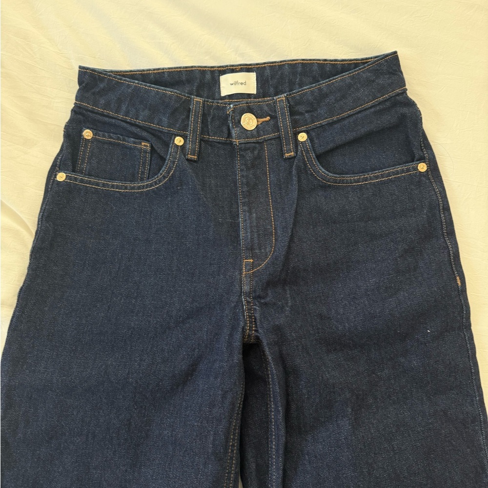 Aritzia Wilfred Dark Blue Jeans 24